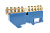 Шинки нулевые латунные на дин-опоре ШНИ 8х12мм 10 отв. цвет синий ENGARD
