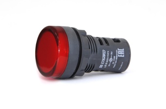 Лампа сигнальная компактная ⌀22 LED 24В  красная IP44 ENGARD