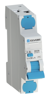 Автоматический выключатель дифф.тока MD06 2р C6 30 мА электрон. тип А ELVERT ENGARD