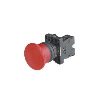 Кнопка грибок "СТОП" с фиксацией и поворотом  красная IP65 ф40мм ENGARD