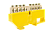 Шинки нулевые латунные на дин-опоре ШНИ 8х12мм 8 отв. цвет желтый ENGARD