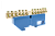 Шинки нулевые латунные на дин-опоре ШНИ 8х12мм 12 отв. цвет синий ENGARD