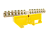 Шинки нулевые латунные на дин-опоре ШНИ 8х12мм 14 отв. цвет желтый ENGARD