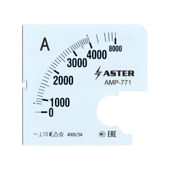 Шкала к амперметру AMP-771 4000/5 А 