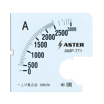 Шкала к амперметру AMP-771 2500/5 А 