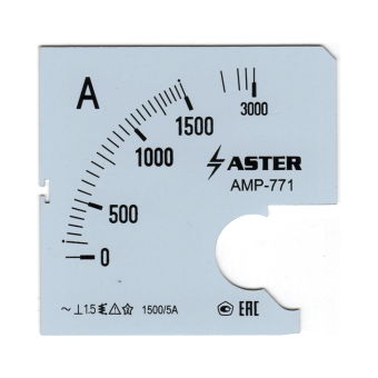 Шкала к амперметру AMP-771 1500/5 А 