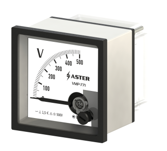 Вольтметр аналоговый VMP-771 0-500 В класс точности 1,5 